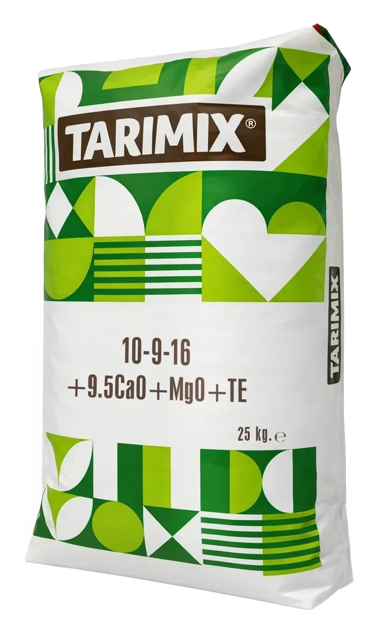 Tarimix 10-9-16 +9.5CaO +MgO +TE 25 kg bag
